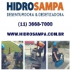 Logotipo Hidrosampa Desentupidora e Dedetizadora