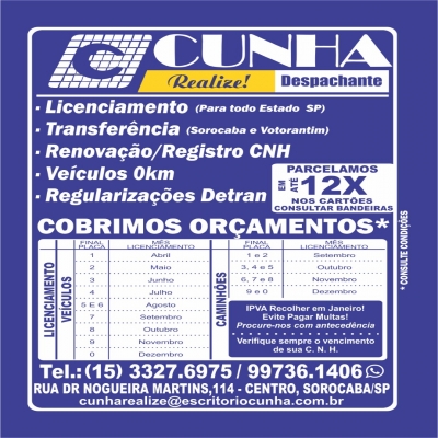 Logotipo Despachante Cunha Realize